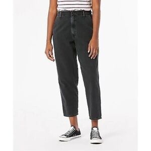 Denizen® Levi's® Women Loose Taper Jeans Pants High Rise Cotton Black S 6/W28